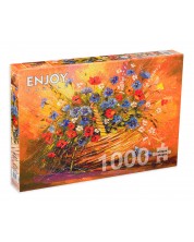 Пъзел Enjoy от 1000 части - Кошница с цветя -1